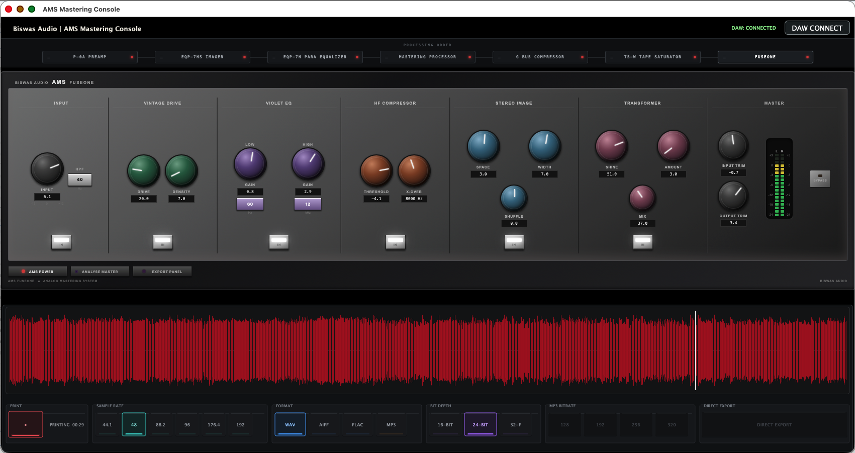 AMS Mastering Console Standalone
