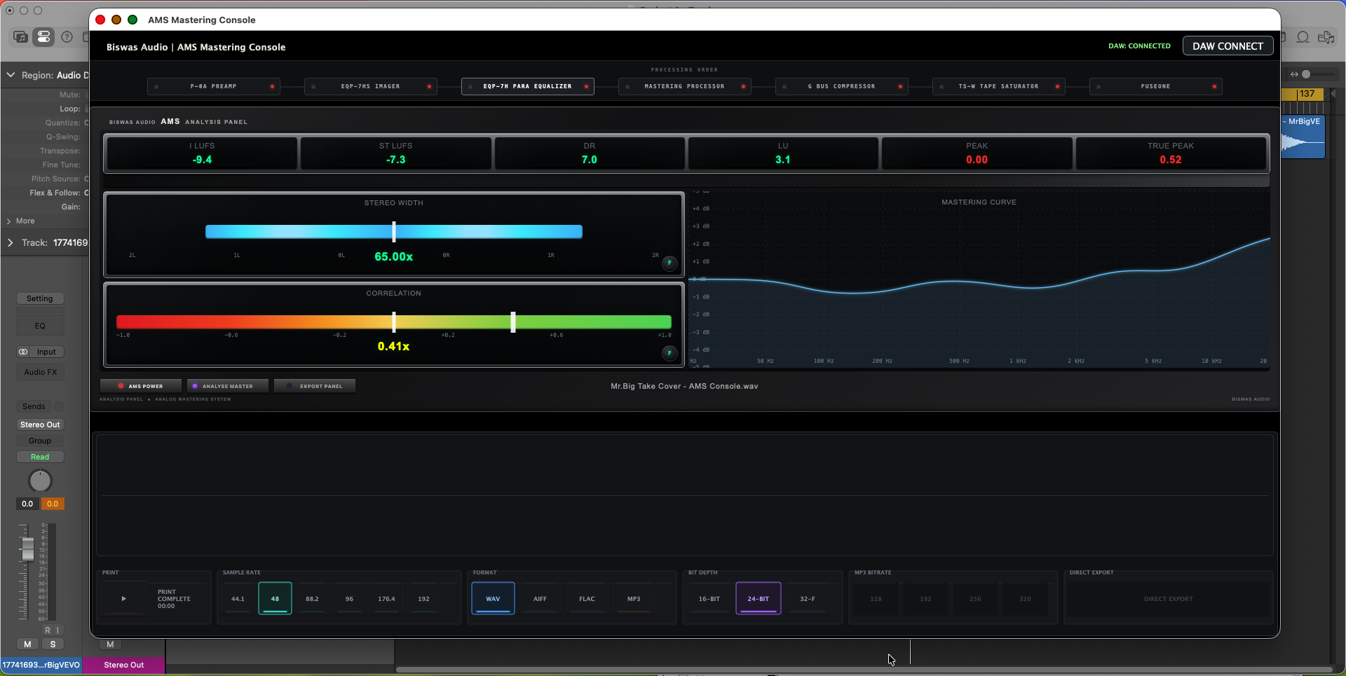 AMS Analysis Master